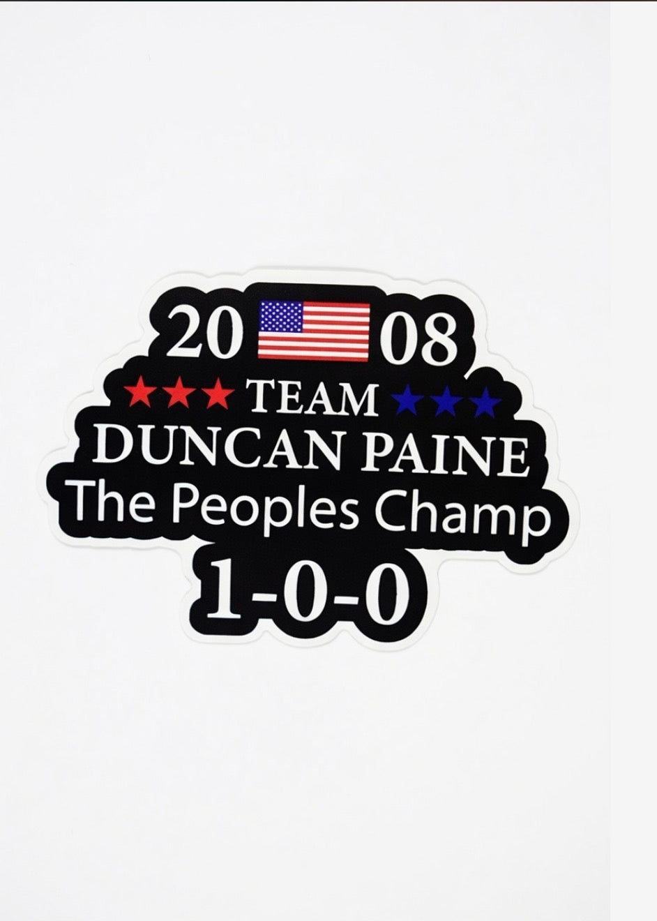 Signed Team Duncan Paine sticker